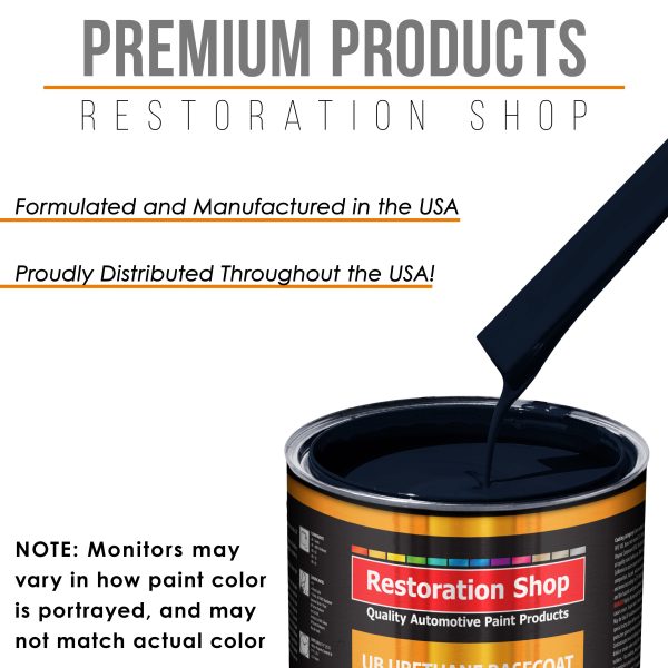 Midnight Blue - Urethane Basecoat with Premium Clearcoat Auto Paint - Complete Medium Quart Paint Kit - Professional High Gloss Automotive Coating Online - Image 4
