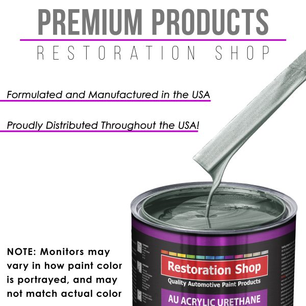 Steel Gray Metallic Acrylic Urethane Auto Paint - Complete Gallon Paint Kit - Professional Single Stage Automotive Car Coating, 4:1 Mix Ratio 2.8 VOC Online Hot Sale - Image 4