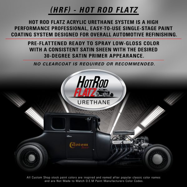 Bronze Firemist - Hot Rod Flatz Flat Matte Satin Urethane Auto Paint - Complete Quart Paint Kit - Professional Low Sheen Automotive, Car Truck Coating, 4:1 Mix Ratio Sale - Image 3