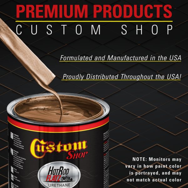 Bronze Firemist - Hot Rod Flatz Flat Matte Satin Urethane Auto Paint - Complete Quart Paint Kit - Professional Low Sheen Automotive, Car Truck Coating, 4:1 Mix Ratio Sale - Image 4