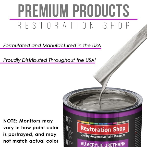 Sage Green Metallic Acrylic Urethane Auto Paint - Complete Gallon Paint Kit - Professional Single Stage Automotive Car Coating, 4:1 Mix Ratio 2.8 VOC For Sale - Image 4
