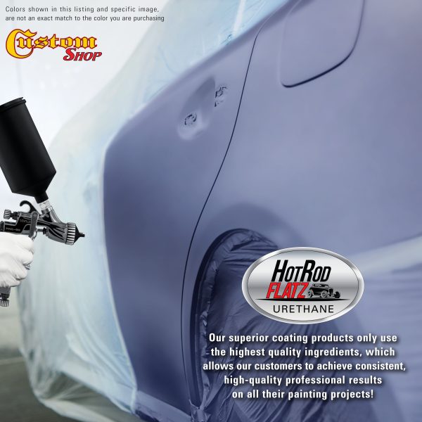 Astro Blue Metallic - Hot Rod Flatz Flat Matte Satin Urethane Auto Paint - Complete Gallon Paint Kit - Professional Low Sheen Automotive, Car Truck Coating, 4:1 Mix Ratio Hot on Sale - Image 5