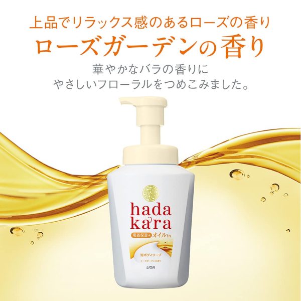 Hadakara Body Soap Foam Rose Garden Scent Refill 420Ml Oil-In Type Online - Image 5