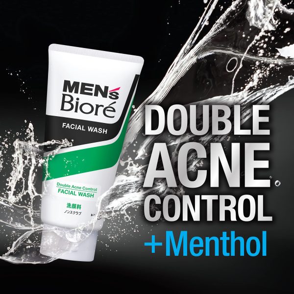 Men S Biore Medicated Acne Care Face Wash 130G for Men Sale - Image 2