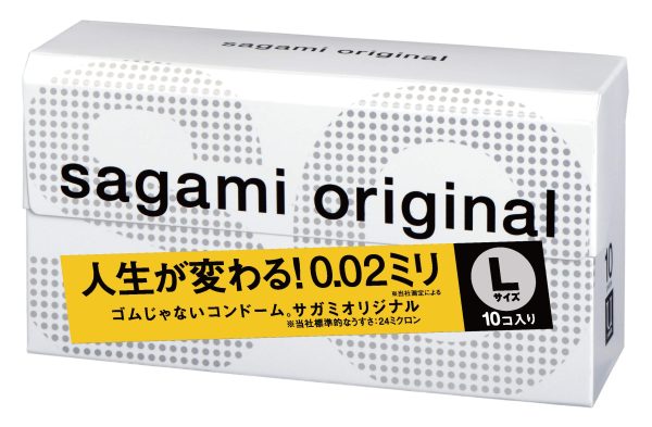 Sagami Original 002 Condom | Thin Polyurethane 0.02mm | L Size Pack of 10 Sale